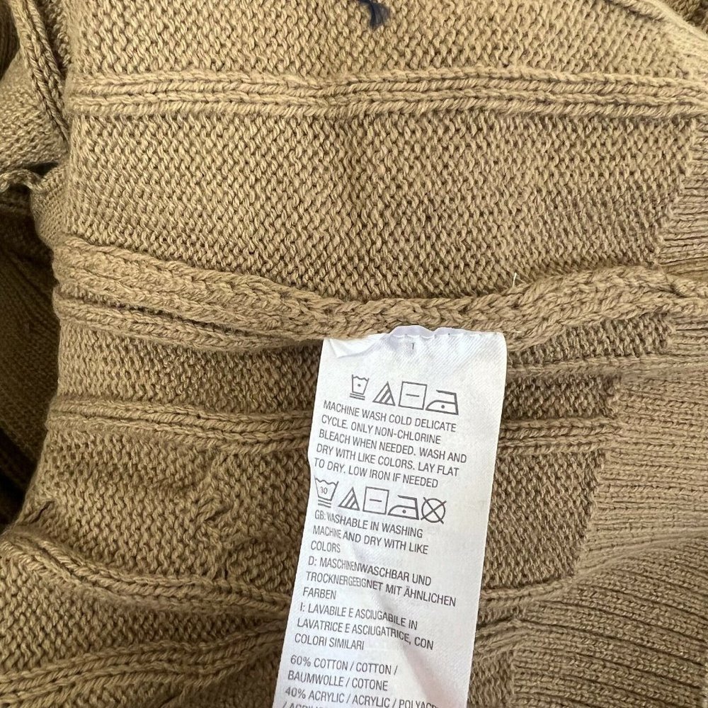 Lisa Rinna Collection Brown Cable Knit Cardigan - Picture 7 of 11